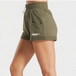 GYMSHARK green sweat shorts